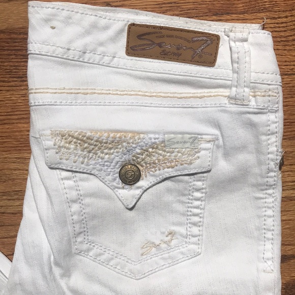 Seven 7 White Jeans - Picture 2 of 8